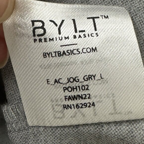 BYLT Men's Premium Basics Active Jogger White Sweatpants Size L Performance - Picture 12 of 12